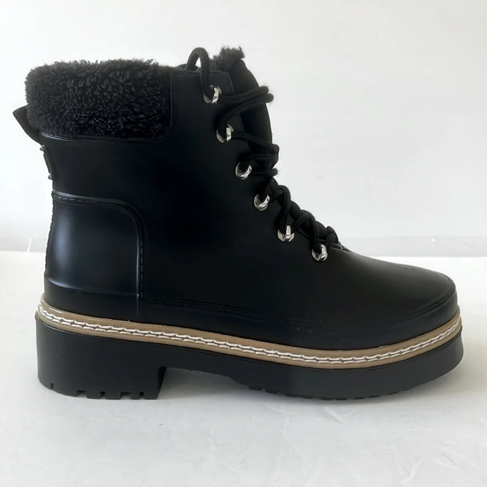 Marc Fisher Women’s Waterproof Winter Lace Up Lug Sole Boots Size 8 - Picture 5 of 10